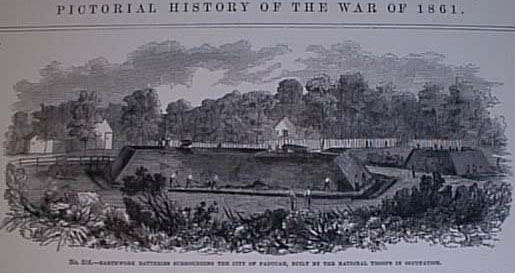 Fort Anderson in Harpers Weekly - 1861